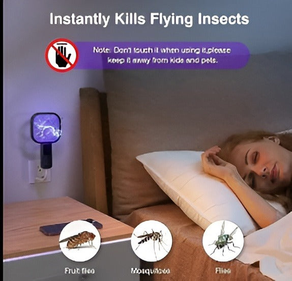 USB  Mosquito Swatter Racket | High-Power Electric Bug Zapper Bat with LED Light |Safe, Portable & Efficient